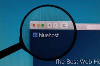 Bluehost image under magnifying glass