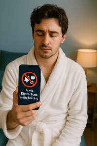 7 Steps How To Creating A Consistent Morning Routine For Productivity 3 Avoid Distractions in the Morning