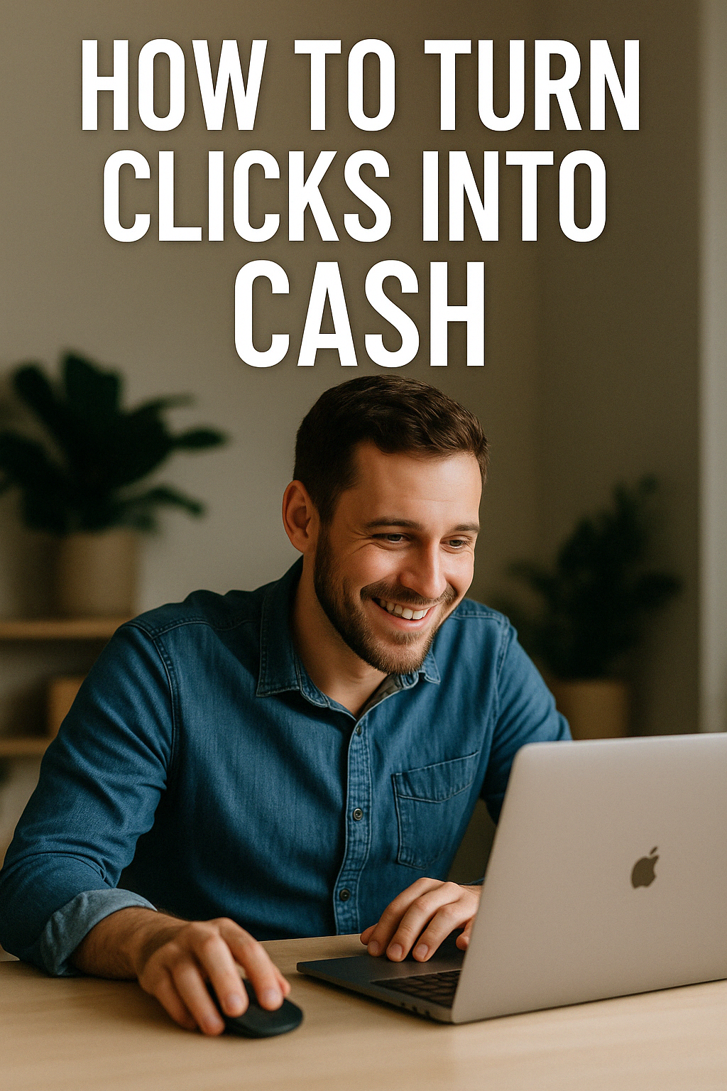 give me an appropriate image for this How to Turn Clicks into Cash